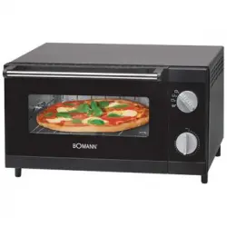 Bomann Mpo 2246 - Horno Sobremesa Especial Para Pizza, Capacidad 12 L, 1000 W, Color Negro