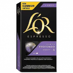 Cápsulas monodosis - L'OR LUNGO PROFONDO, pack de 10, compatible Nespresso