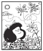 Cuadro imantando Mafalda - Primavera
