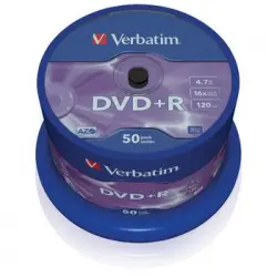 Dvd+r Verbatim Matt Silver Tarrina 50uds