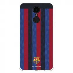 Funda Para Lg K8 2017 Del Fc Barcelona Fondo Rayas Verticales - Licencia Oficial Fc Barcelona