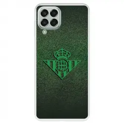 Funda Para Samsung Galaxy M33 5g Del Real Betis Balompié Escudo Verde Fondo Trama - Licencia Oficial Real Betis Balompi