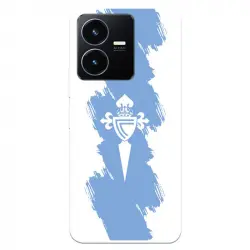 Funda Para Vivo Y22s Del Rc Celta Escudo Trazo Azul - Licencia Oficial Rc Celta
