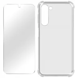Pack Protector Samsung S23 Carcasa Reforzada + Cristal Templado Transparente