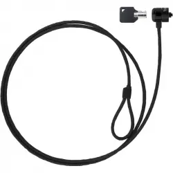 TooQ TQCLKC0025-G Cable de Seguridad con Llave para Portátiles 1.5m Gris