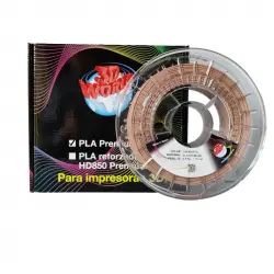 3D World Bobina de Filamento PLA Reforzado 1.75mm 1kg Crema/Piel