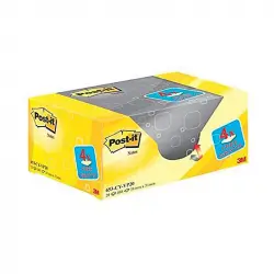 Bloc De Notas Adhesivas Quita Y Pon Post-it Sticky Amarillo Canario 76x127 Mm