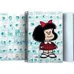 Cuaderno espiral Folio Grafoplás Grafoplás 80h cuadrícula 4mm Mafalda23 Viñetas
