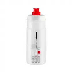 Elite Bidon Jet Plus 550 Ml Blanco Logo Rojo