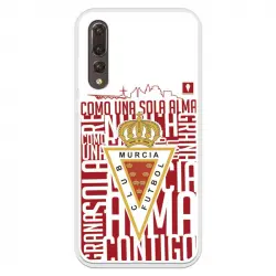 Funda Para Huawei P20 Pro Del Real Murcia Escudo Fondo Blanco - Licencia Oficial Real Murcia