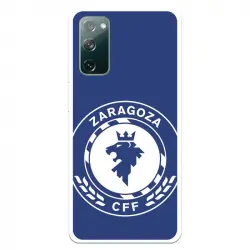 Funda para Samsung Galaxy S20 FE del Zaragoza CF Femenino Escudo Grande Fondo Azul Licencia Oficial