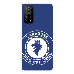 Funda Para Xiaomi Mi 10t Del Zaragoza Cf Femenino Escudo Grande Fondo Azul - Licencia Oficial Zaragoza Cf Femenino