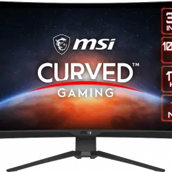 Monitor gaming - MSI G322CQP, 31.5" WQHD, Curvo 1000R, 1 ms, 170 Hz, FreeSync™ Premium, Negro