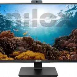 Monitor - Nilox NXM24RWC01, 24", Full-HD, 4 ms, 75 Hz, HDMI, VGA, Negro