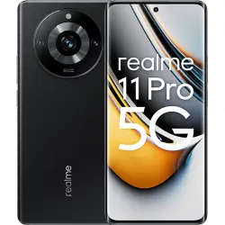 Móvil - realme 11 Pro, Negro, 256 GB, 8 GB RAM, 6.7 " FHD+ OLED Curved Display, Cámara 100 MP, MediaTek Dimensity 7050, 5000 mAh, Android 13