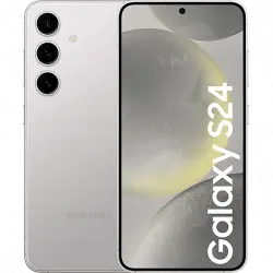 Móvil - Samsung Galaxy S24, Marble Gray, 256GB, 8GB RAM, 6.2" FHD+, Exynos 2400, 4000 mAh, Android 14