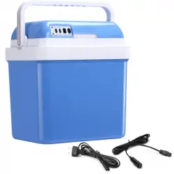 Outsunny Nevera Eléctrica Coche 24l Con Enfriamiento Calentamiento 40x30x43 Cm