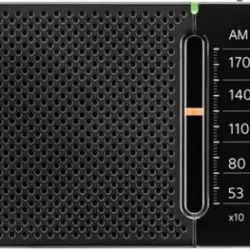 Radio portátil - Sangean SSR36B, FM/AM, LED, Sintonizador DSP, 520-1710 kHz, Altavoz incorporado, Negro