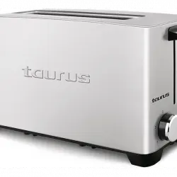 Tostadora - Taurus Mytoast Legend, 1050W, Iluminación LED, 3 funciones: Descongelar, Recalentar y Cancelar, Inox