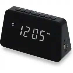 AIC Electronic Devices Radio Reloj Despertador LED Negro