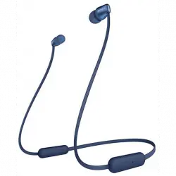 Auriculares inalámbricos - Sony WI-C310, Neckband, De botón, Bluetooth, 15h Autonomía, Carga USB-C, Ligeros y flexibles, Azul