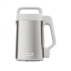 Batidora de vaso - Kenwood SoupEasy CBL01.000BS, 5 programas, velocidad automática, mantenimiento de calor, 1000W, 1.5 l, Blanco/ Plata