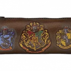 Estuche - Pyramid International Escudos de Harry Potter, Con cremallera, Poliuretano