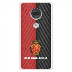 Funda Para Motorola Moto G7 Del Mallorca Rcd Mallorca Diagonales Transparente - Licencia Oficial Rcd Mallorca