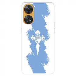 Funda Para Oppo Reno 8t Del Rc Celta Escudo Trazo Azul - Licencia Oficial Rc Celta