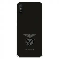 Funda Para Xiaomi Redmi 9a Del Escudo Fondo Negro - Licencia Oficial Benfica