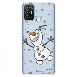 Funda Para Zte Blade A52 Oficial De Disney Olaf Transparente - Frozen