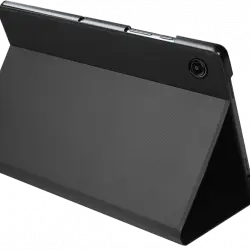 Funda tablet - Silver HT Samsung A9+, Para 11", Poliuretano y Microfibra, Antideslizante, Negro