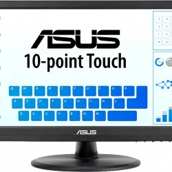 Monitor - Asus VT168HR, 15.6" WXGA, 5 ms, Pantalla multitáctil de 10 puntos, 50/60 Hz, Negro