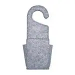 Percha para puerta Kikkerland con bolsillo de fieltro gris