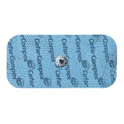 Recambio almohadillas electrodos - Compex Easysnap Performance Single, 2 unidades, 5x10 cm, Azul