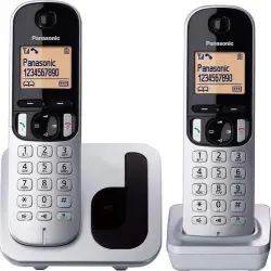 Teléfono Inalámbrico Panasonic KX-TGC212SPS DUO Plata