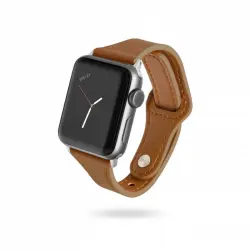 Unotec Correa Cuero Marrón para Apple Watch 38/40mm