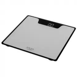 Adler Ad8174s Báscula De Baño Digital Alta Precisión 180kg, Pantalla Led Apagado Automático, Vidrio
