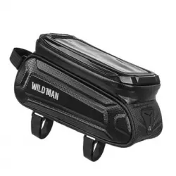 Bolsa Para Bicicleta Wildman Sx3 Con Forro Impermeable Y Ventana Táctil De 1l