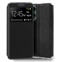 Cool Funda Flip Cover Liso Negro para Oppo A78 4G
