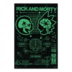 Erik Editores Póster Rick & Morty Nobody Exist On Purpose