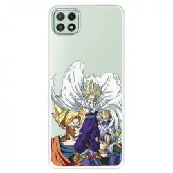 Funda Oficial de Dragon Ball Guerreros Saiyans para Samsung Galaxy A22 5G