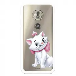 Funda Oficial Disney Marie Silueta Transparente Para Motorola Moto G6 Play - Los Aristogatos