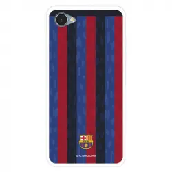 Funda Para Lg Q6 Del Fc Barcelona Fondo Rayas Verticales - Licencia Oficial Fc Barcelona