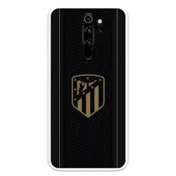 Funda Para Xiaomi Redmi Note 8 Pro Del Atleti Escudo Dorado Fondo Negro - Licencia Oficial Atlético De Madrid