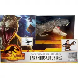 Mattel Jurassic World T-Rex Super Colosal Dinosaurio Articulado 60cm