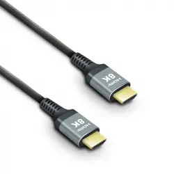 Metronic 370321 Cable HDMI 2.1 8K Ultra High Speed 48Gbps 3m Negro/Plata