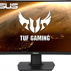 Monitor gaming - Asus TUF Gaming VG24VQE, 23.6" FHD, Curvo, VA, 1 ms, 165 Hz, FreeSync™, AdaptiveSync, Negro