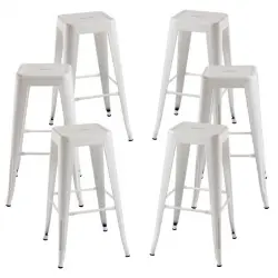 Packs Taburetes Altos - Pack 6 Taburetes Torix Altos - Blanco