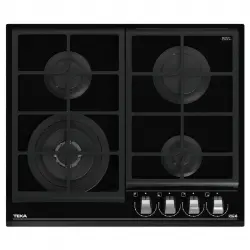 Teka GZC 64320 Placa de Gas Butano 4 Zonas Cristal Negro